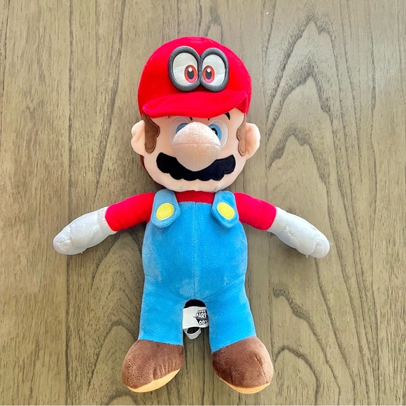 Nintendo Mario Plush Toy Red and Blue Stuffed Animal 16” - Picture 2 of 7